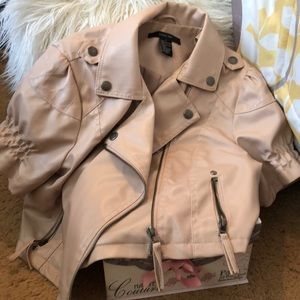 paper tee Jackets & Coats - Paper Tee brand faux leather crop jacket paper tee Jackets & Coats - Paper Tee brand faux leather crop jacket